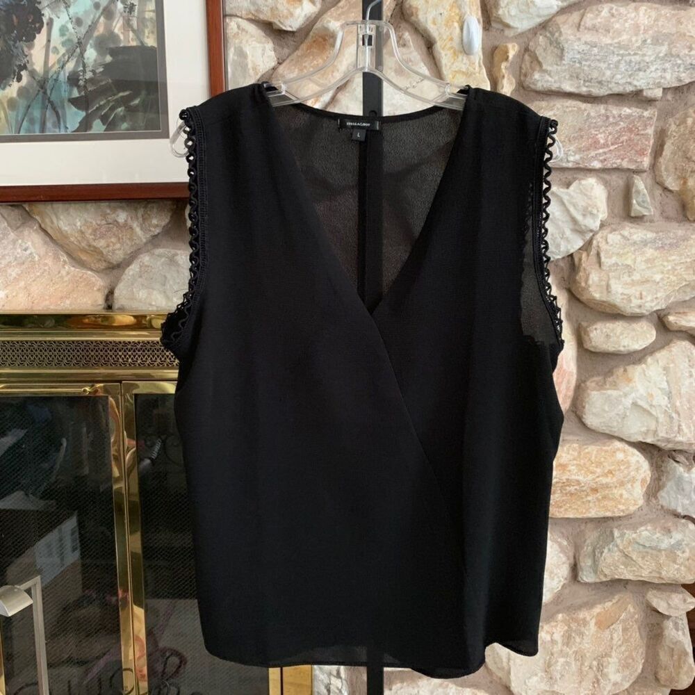 Black Sleeveless Rae Top L